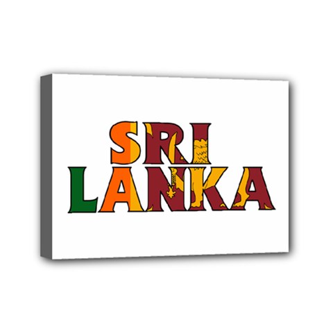 Sri Lanka Mini Canvas 7  X 5  (framed)