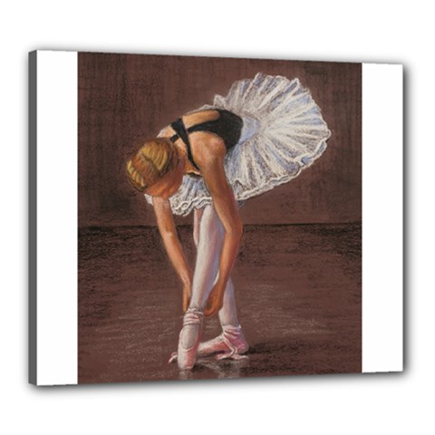 Ballerina Canvas 24  X 20  (framed)