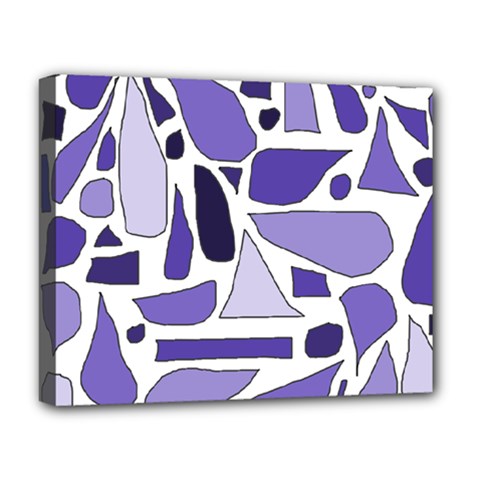 Silly Purples Deluxe Canvas 20  X 16  (framed)