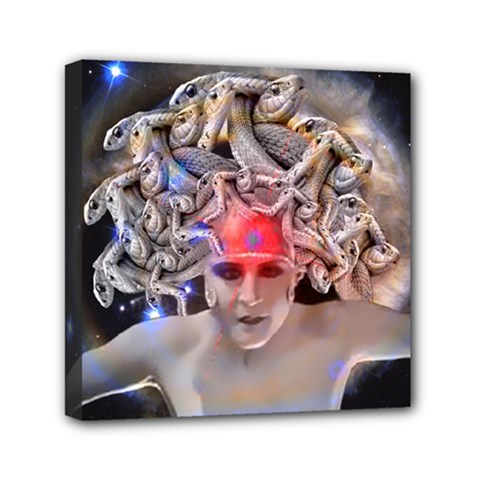 Medusa Mini Canvas 6  X 6  (framed) by icarusismartdesigns