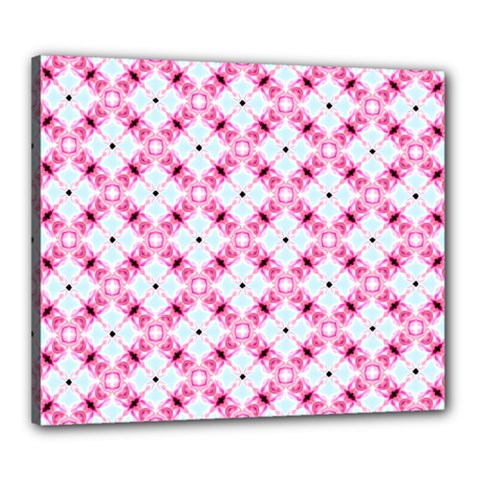 Cute Pretty Elegant Pattern Canvas 24  X 20  (framed)