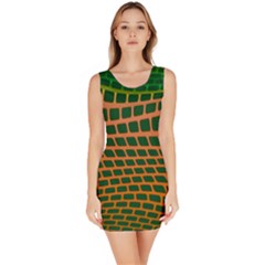 Distorted Rectangles Bodycon Dress