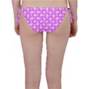 Retro Mirror Pattern Pink Bikini Bottoms View2