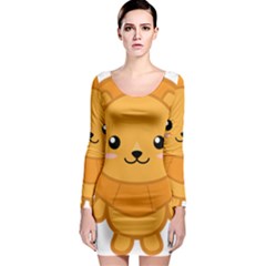 Kawaii Lion Long Sleeve Bodycon Dresses by KawaiiKawaii