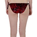 Red and black pattern Bikini Bottom View2