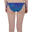 Blue pattern Bikini Bottom View2