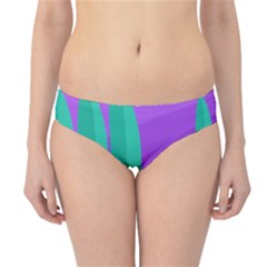 Purple And Green Landscape Hipster Bikini Bottoms