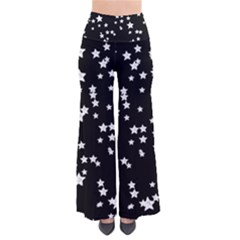 Black And White Starry Pattern Women s Chic Palazzo Pants  by DanaeStudio