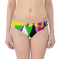 Yellow Abstraction Hipster Bikini Bottoms