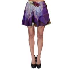 Purple Abstract Geometric Dream Skater Skirt by DanaeStudio