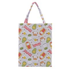 Funny Cat Food Succulent Pattern  Classic Tote Bag