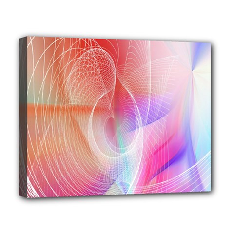 Background Nebulous Fog Rings Deluxe Canvas 20  X 16  