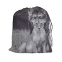 King and Queen of the jungle design  Drawstring Pouches (XXL) View1