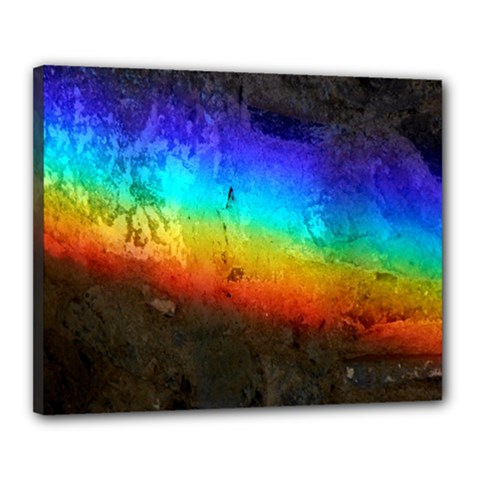 Rainbow Color Prism Colors Canvas 20  X 16 