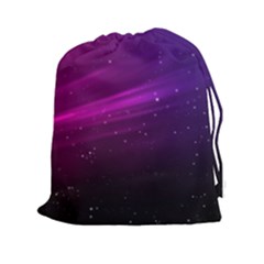 Purple Wallpaper Drawstring Pouches (xxl)