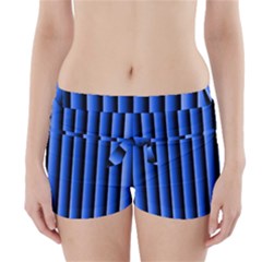 Blue Lines Background Boyleg Bikini Wrap Bottoms