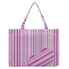 Pink Love Pattern Medium Zipper Tote Bag by Valentinaart