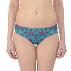 Peace And Freedom Over The Sea Of Softness Hipster Bikini Bottoms