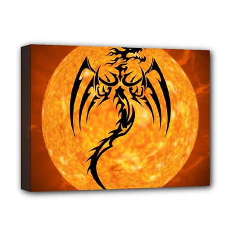 Dragon Fire Monster Creature Deluxe Canvas 16  X 12  