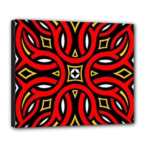 Traditional Art Pattern Deluxe Canvas 24  X 20  