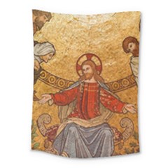 Gold Jesus Medium Tapestry by boho