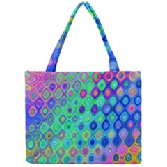 Background Texture Pattern Colorful Mini Tote Bag by Simbadda