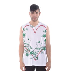 Heart Ranke Nature Romance Plant Men s Basketball Tank Top by Simbadda