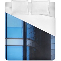 Modern Office Window Architecture Detail Duvet Cover (california King Size) by Simbadda