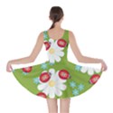 Insect Flower Floral Animals Star Green Red Sunflower Skater Dress View2