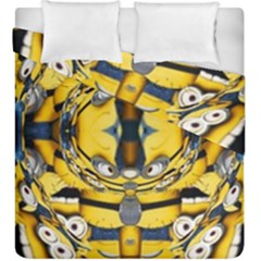 Minions Feedback 3d Effect   Duvet Cover Double Side (king Size) by 3Dbjvprojats