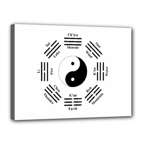 I Ching  Canvas 16  X 12  by Valentinaart