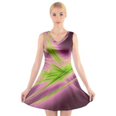 Big Bang V-neck Sleeveless Skater Dress by ValentinaDesign