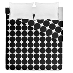 Dotted Pattern Png Dots Square Grid Abuse Black Duvet Cover Double Side (queen Size) by Mariart