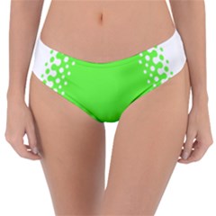 Bubble Polka Circle Green Reversible Classic Bikini Bottoms