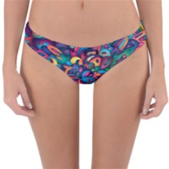 Moreau Rainbow Paint Reversible Hipster Bikini Bottoms