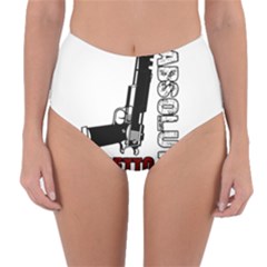 Absolute Ghetto Reversible High-waist Bikini Bottoms