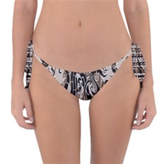 Dragon Pattern Background Reversible Bikini Bottom