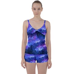 Galaxy Tie Front Two Piece Tankini