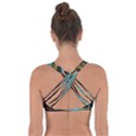 Fractal Snake Skin Got No Strings Sports Bra View2