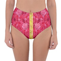 Rose And Roses And Another Rose Reversible High-waist Bikini Bottoms