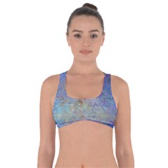 Colorful Pattern Blue And Purple Colormix Got No Strings Sports Bra