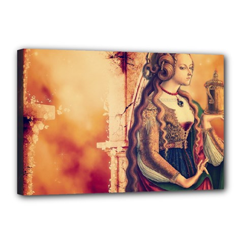 Fantasy Art Painting Magic Woman  Canvas 18  X 12 