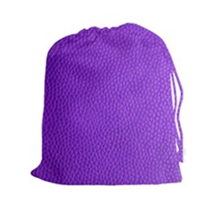 Purple Skin Leather Texture Pattern Drawstring Pouches (xxl)