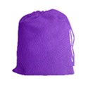 Purple Skin Leather Texture Pattern Drawstring Pouches (XXL) View1