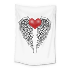 Angel Heart Tattoo Small Tapestry by Valentinaart