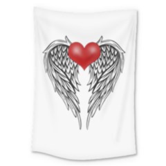 Angel Heart Tattoo Large Tapestry by Valentinaart