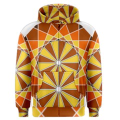 Ornaments Art Line Circle Men s Zipper Hoodie by Mariart