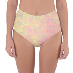 Heart Pattern Reversible High-waist Bikini Bottoms