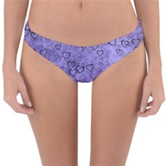 Heart Pattern Reversible Hipster Bikini Bottoms