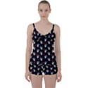 Death pattern - Halloween Tie Front Two Piece Tankini View1